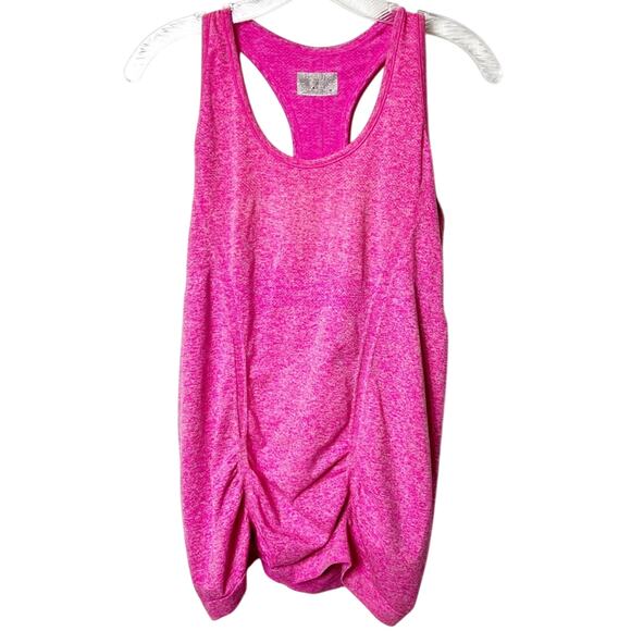 ATHLETA PINK FASTEST TRACK WOMEN ACTIVEWEAR WORKOUT SPANDEX TANK TOP SIZE MEDIUM - Picture 2 of 5